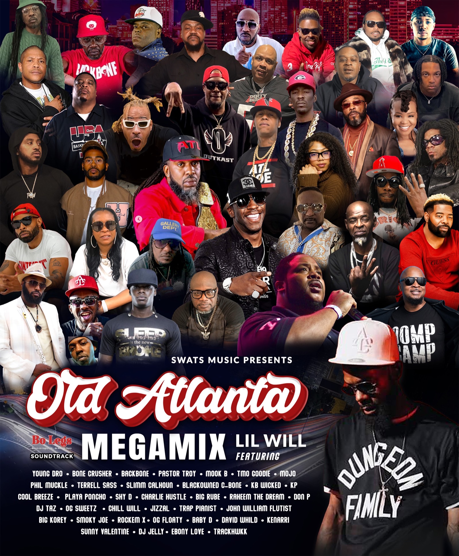 Old Atlanta Megamix cover with featured artists
